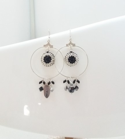 bijou artisanal - boucles City noires