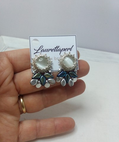 bijoux artisanaux - boucles kite argent