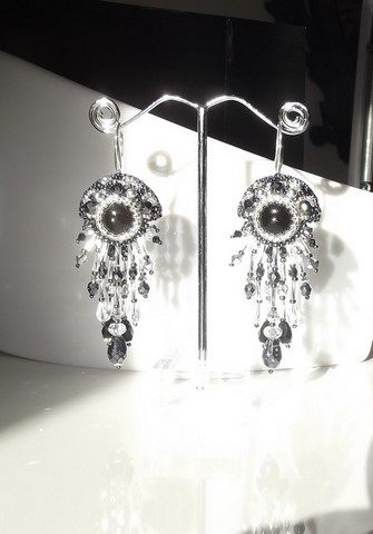 Bijou artisanal - boucles Star noires