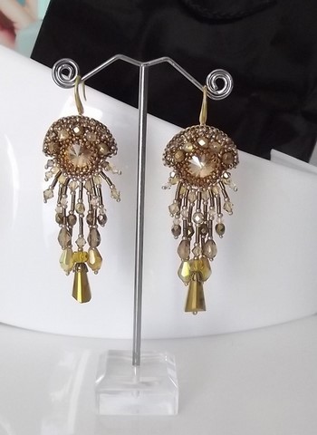 bijou artisanal - boucles Star or