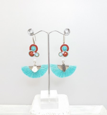 Boucles summer in shell turquoise