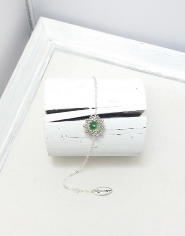 bracelet subtil vert péridot