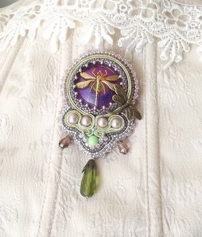 Broche "dragonfly" - bijou original
