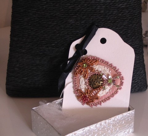 broche Mini's rose - bijou original