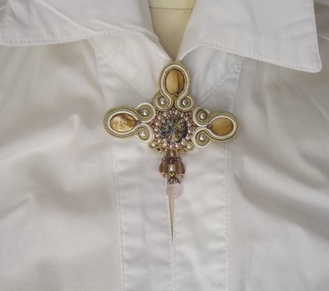 Broche Tilleul - bijou original