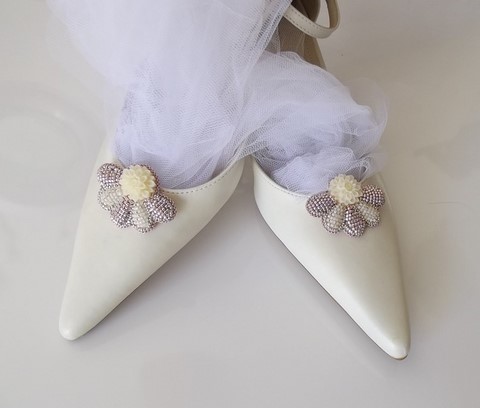 Clips chaussure Dahlia - bijou cristal