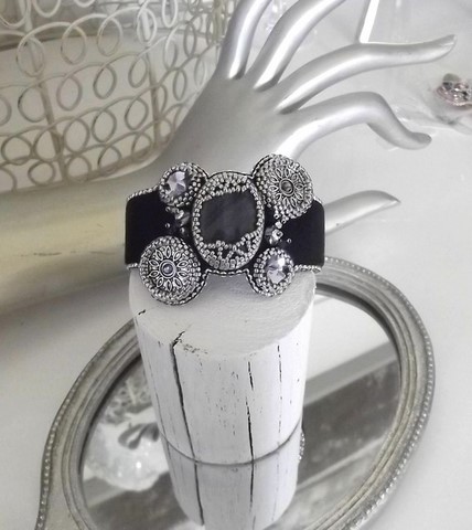 Bracelet "tiger blue" - travail artisanal fait main