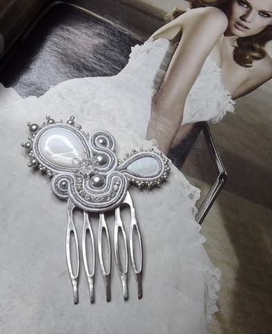 Peigne "un jour" - bijou cristal