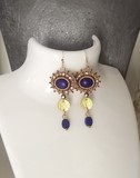 bijou artisanal - boucles LAPIS