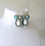 Bijou artisanal - Boucles petit pacific