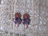 travail de soutache - Boucles romantica 2