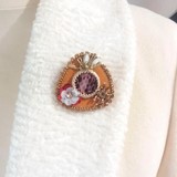 Broche mini's beige - bijou original