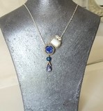 collier brodé à l'aiguille - collier Princesse PM