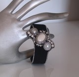 Bracelet manchette palladium mania - travail artisanal fait main