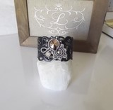 Bracelet manchette Romantic Rock - Travail artisanal fait main